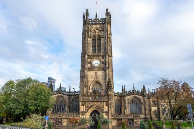 Manchester, İngiltere 'nin gotik tarzı katedrali.