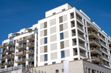 Berlin, Almanya 'da yeni inşa edilmiş bir apartman.