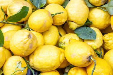 İtalya 'da satılık sarı limonlar