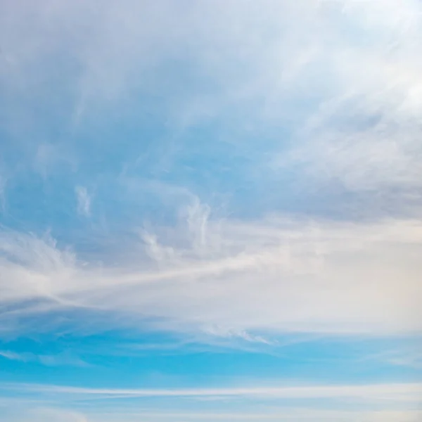 Beautiful White Clouds Bright Blue Sky Background — Stockfoto