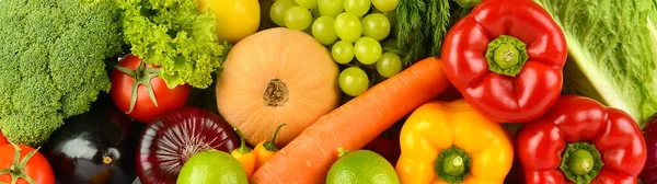 Nuttige Verse Groenten Fruit — Stockfoto