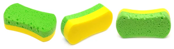 Bath Sponge Set Isolated White Background — Stock Photo, Image