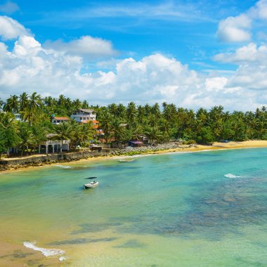 Hint Okyanusu 'ndaki tropik tatil beldesi. Sri Lanka Adası.