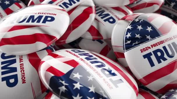 Washington Usa 2023 2024 Presidential Election Trump Animation Potus Campaign — 图库视频影像
