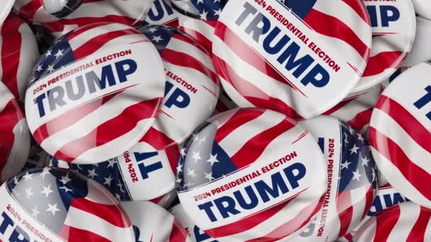 Washington Estados Unidos 2023 2024 Elecciones Presidenciales Estados Unidos Trump — Vídeos de Stock