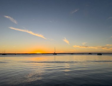 Güzel Key Largo Günbatımı, Florida, ABD