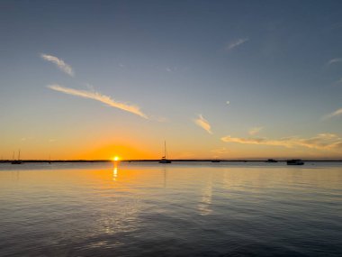 Güzel Key Largo Günbatımı, Florida, ABD