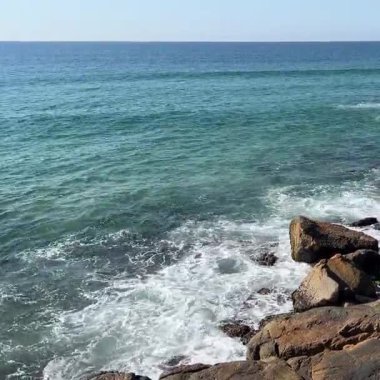 Florianopolis Brezilya 'da Deniz Dalgaları