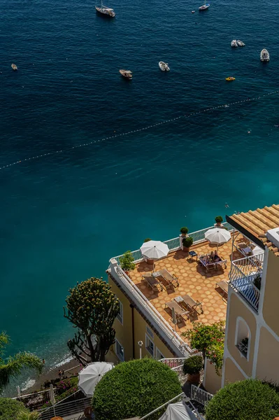Amazing View Tyrrhenian Sea Balcony Villa Positano Italy Exciting Luxury — Stock Photo, Image