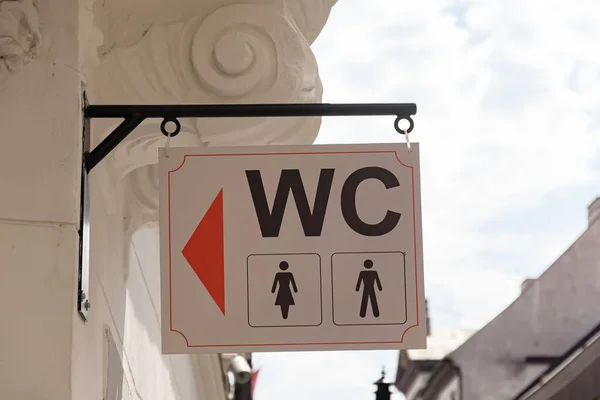 Information Signs Public Places Women Men Toilets — Stock Photo, Image