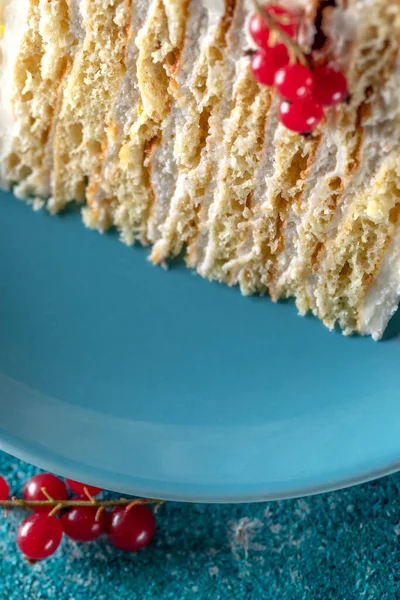 Kuchen Ein Stück Leckerer Und Schöner Kuchen Hochwertiges Foto lizenzfreie Stockbilder