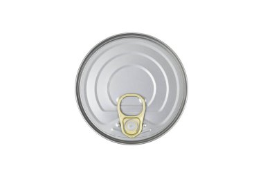 Tin of food, top view texture