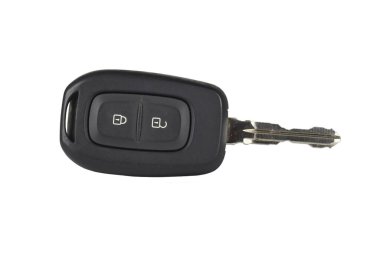 Car electronic key, with lock symbols, isolated on white
