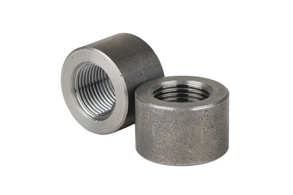 Welding Metal Nut Hydraulic Cylinders Industrial — Fotografia de Stock