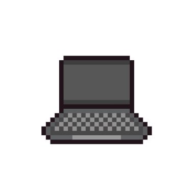 Pixel Art - Notebook, vector illustration