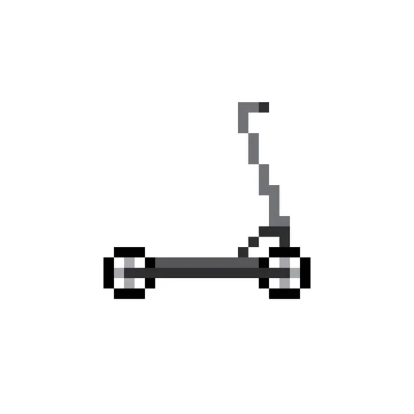 Pixel Art Scooter Vector Illustration —  Vetores de Stock