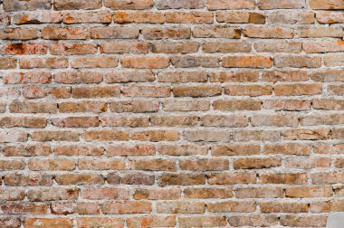 Eski paslı tuğla duvar dokusu duvar kağıdı arkaplanı