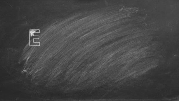 黑色黑板手绘小学 — 图库视频影像