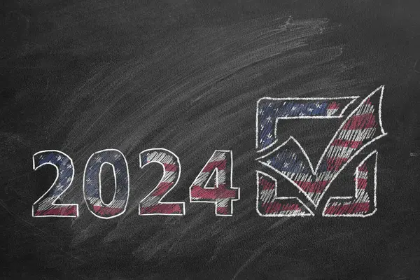 Elecciones Presidenciales Estados Unidos 2024 Día Las Elecciones Estados Unidos — Foto de Stock