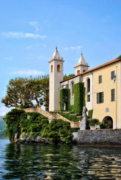 Villa Del Balbianello Lenno Comosjön Lombardiet Italien Europa Stockbild