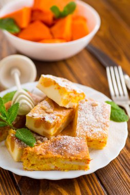 Pudralı Kokulu Balkabağı Güveci.