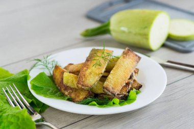 Kabak ve dereotunun sebze aperatifi..