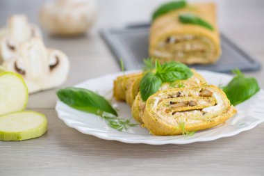 Yürekli kabak sarması, dolgulu..