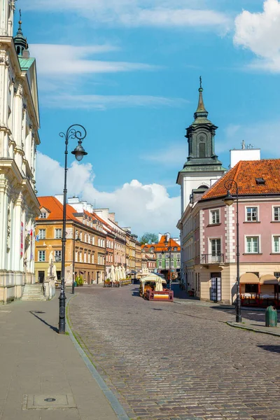 波兰华沙的老城区街道 — 图库照片