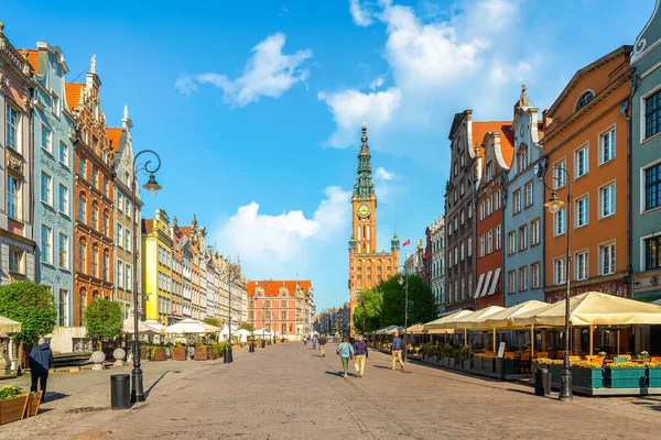 Long Market Street Royal Road Ligger Huvudstaden Gdansk Mellan Green — Stockfoto