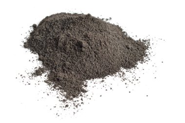 Nigella miller's bran isolated on white background.