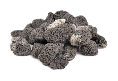 Hidrofonik bitki yetiştirmek için köpük cam. Beyaz arkaplanda izole