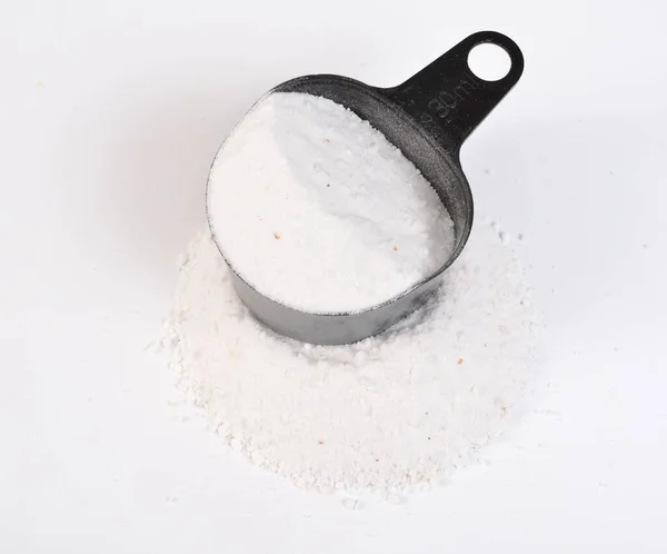 Dolomite Polvere Minerale Heep Sfondo Bianco — Foto Stock