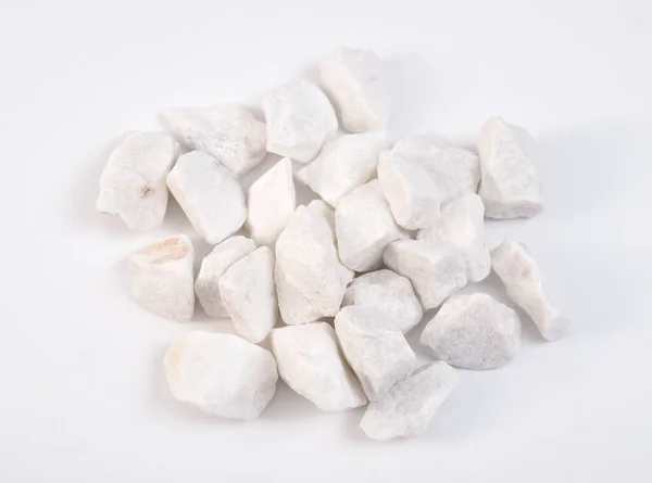Δολομίτης Ορυκτές Πέτρες Heep Λευκό Φόντο — Φωτογραφία Αρχείου