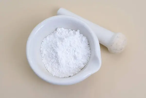 stock image Magnesium oxide MgO, or magnesia powder.