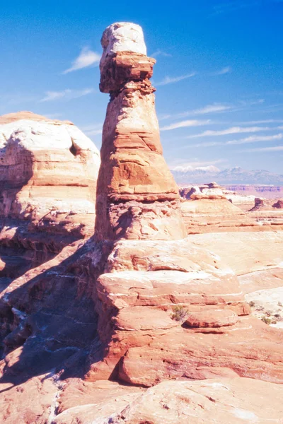 Sandstone Pinnacle Needles District Canyonlands National Park Moab Utah Usa — Stock Photo, Image