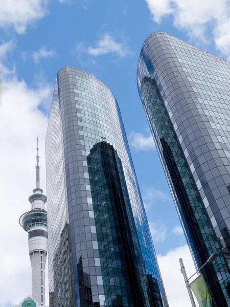 Auckland Sky Tower Tallest Building Southern Hemisphere Seen Office Building — Stock Photo, Image