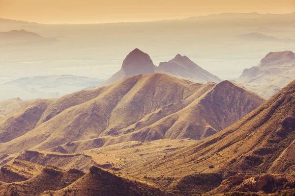 Vista Panorámica Del Valle Del Río Grande Desde Cordillera Chisos — Foto de Stock