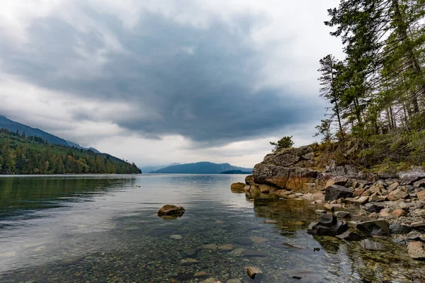 Krajobraz Little Bear Cove Wschodnim Wybrzeżu Wyspy Vancouver Kolumbia Brytyjska — Zdjęcie stockowe