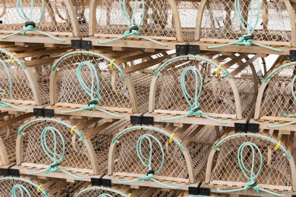 Background Texture Pattern Abstract Stacked Lobster Basket Traps Ready Lobstering — Stock Photo, Image
