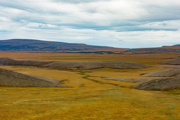 Arctic Tundra Landscape Fall Colors North Arctic Circle Dempster Highway — Stock Photo, Image