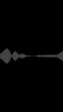 Animated audio wave spectrum equalizer. Digital sound technology background 4K.