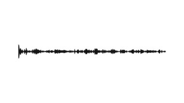 Animated audio wave spectrum equalizer. Digital sound technology background 4K.