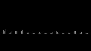 Animated audio wave spectrum equalizer. Digital sound technology background 4K.