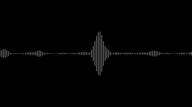 Animated audio wave spectrum equalizer. Digital sound technology background 4K.