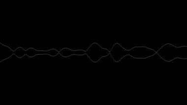 Animated audio wave spectrum equalizer. Digital sound technology background 4K.