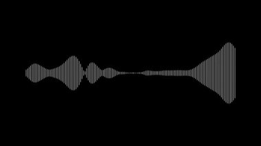 Animated audio wave spectrum equalizer. Digital sound technology background 4K.