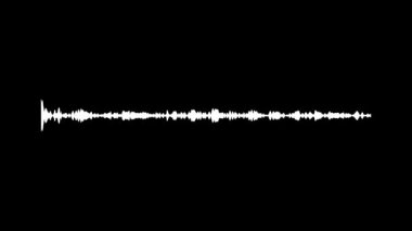 Animated audio wave spectrum equalizer. Digital sound technology background 4K.
