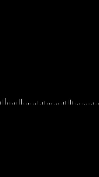 Animated Audio Wave Spectrum Equalizer Digital Sound Technology Background — Stock Video