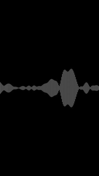 Animerade Ljud Våg Spektrum Equalizer Digital Ljudteknik Bakgrund — Stockvideo