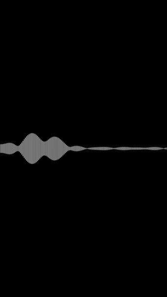 Animated Audio Wave Spectrum Equalizer Digital Sound Technology Background — Stockvideo